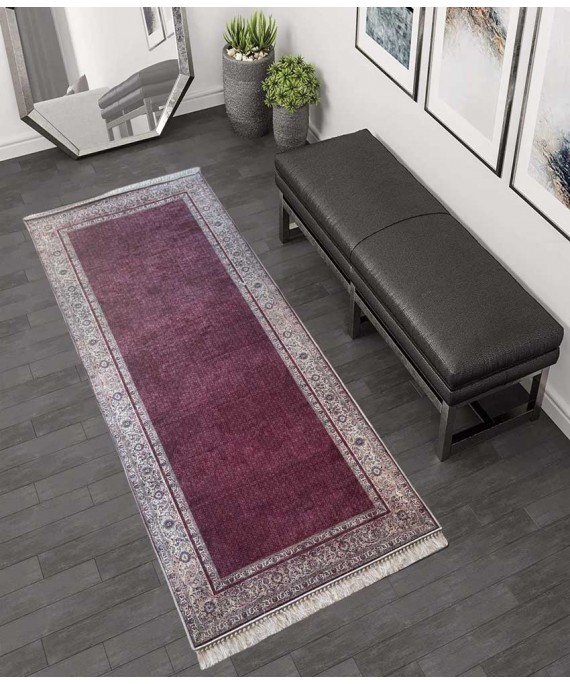 Carpet Passage Modern Bordeaux 80 x 200