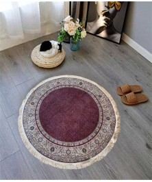 Carpet Round Classic Bordeaux 120*120