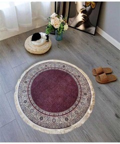 Carpet Round Classic Bordeaux 120*120