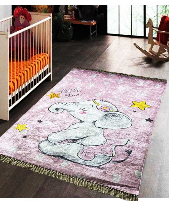 Carpet Bebe Bear Pink 100*200