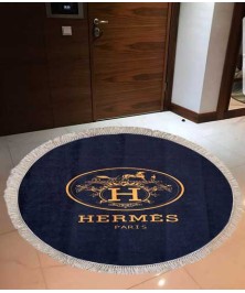 Round Hermes Black 120*120