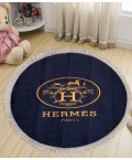 Round Hermes Black 120*120