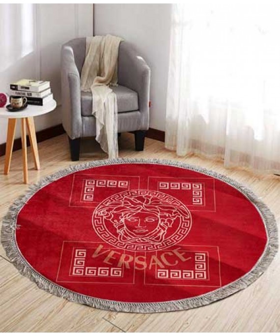 Red Verssace Carpet Round 120*120