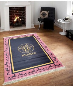 Carpet Decorative Hermmes Black 160*230