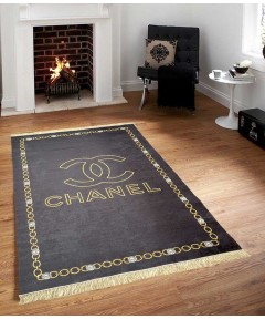 Carpet Decorative Jewelry Black 160*230