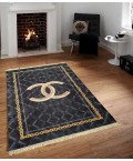 Carpet Decorative Jewelry Black 160*230