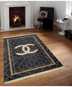 Carpet Decorative Jewelry Black 160*230