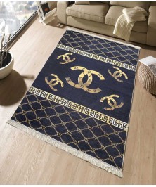 Carpet Decorative Clock Black 160*230