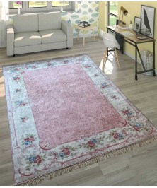 Carpet Square flower vein Pink 160*230