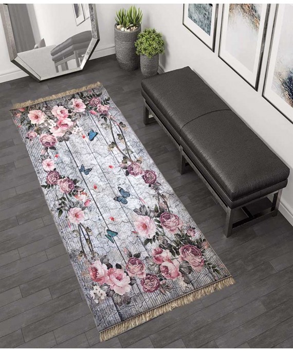 Carpet Passage Flower Wood 80*200