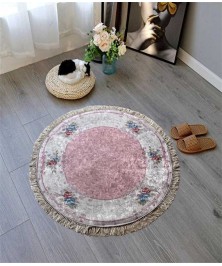 Carpet Round White Rose 120*120