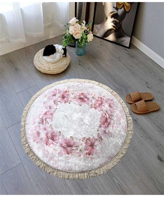 Carpet Round Rose Pink 120*120