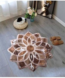 Carpet Round Star Brown 120*120