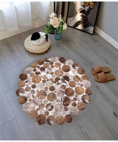 Carpet Round Point Brown 120*120