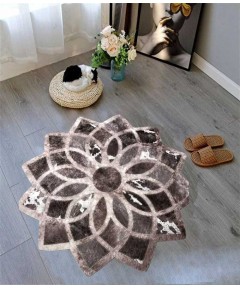 Carpet Round Star Gray 120*120