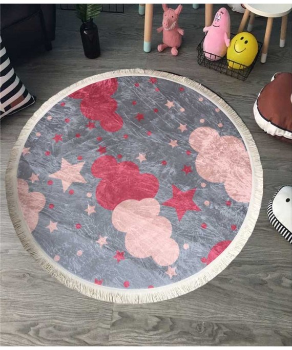 Carpet Round Clouds Gray 120*120