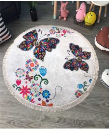 Carpet Round butterfly 120*120