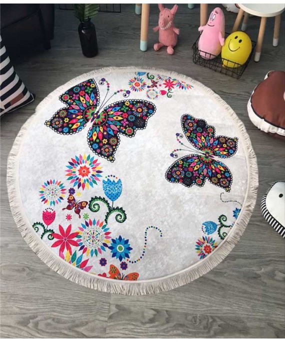 Carpet Round butterfly 120*120