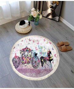 Carpet Round Carriage horse 120*120