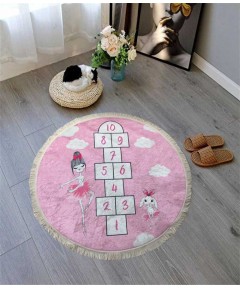 Carpet Round Game Pink 120*120