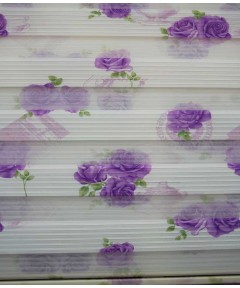 Duo Roller Flowering mauve 160*230