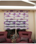 Duo Roller Flowering mauve 160*230