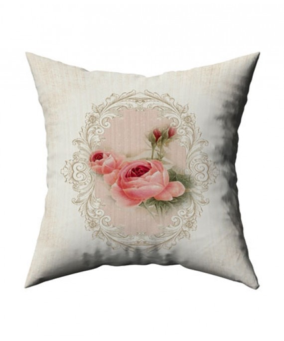 Cushion Cover rose painting 45*45