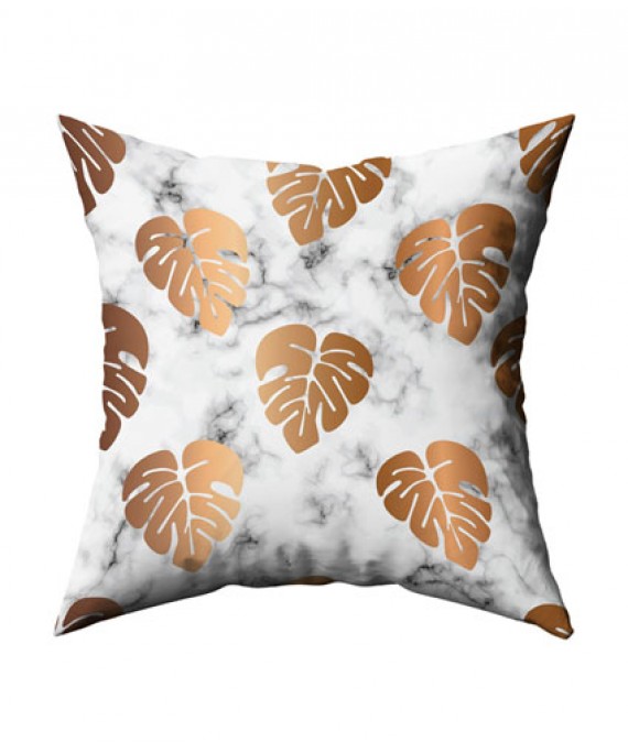 Cushion Cover Leaves Gold 45*45