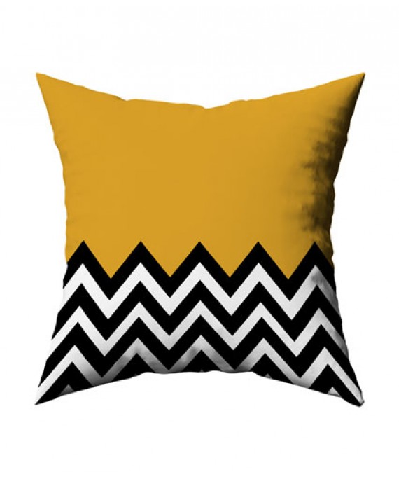 Cushion Cover ZikZak Yellow 45*45