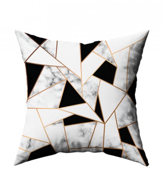 Cushion Cover chopped B&W 45*45