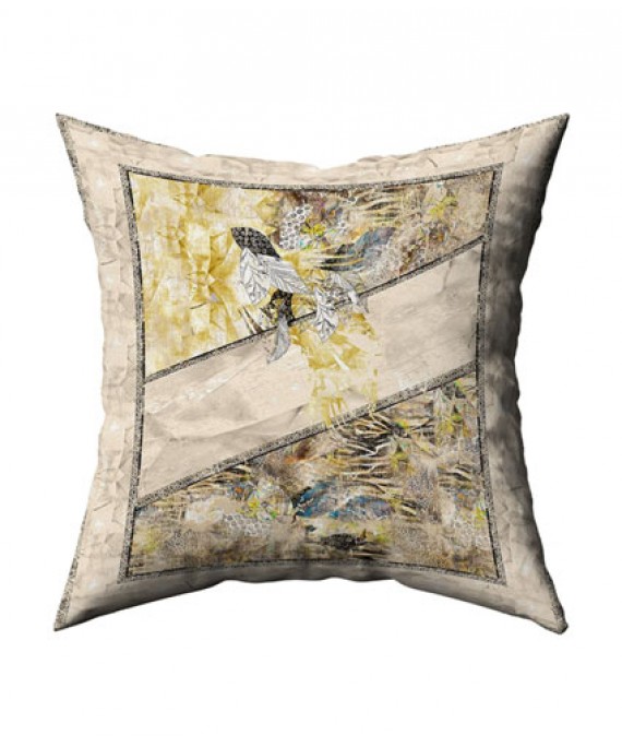 Cushion Cover Bird Yellow 45*45