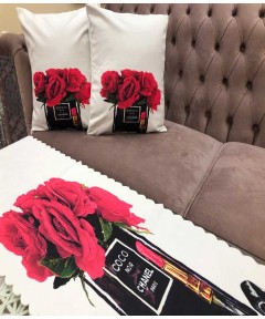 Table cloth with 2 Cushion Cover 