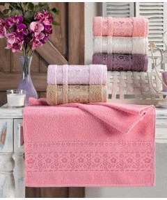 6 Pieces 70x140Towel Jacar Rosa