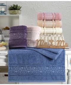 6 Pieces 70x140Towel Jacar Reza