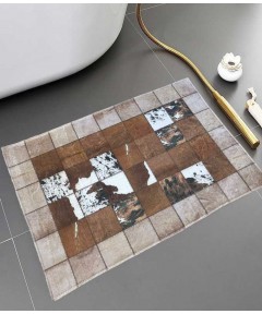 Bath Mats chopped Brown 2 pieces 