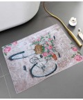 Bath Mats Bicycle Rose 2 pieces