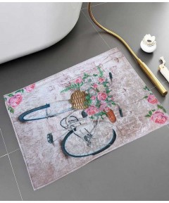 Bath Mats Bicycle Rose 2 pieces