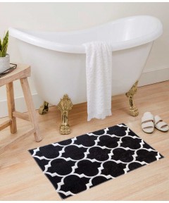 Bath Mats Zik-Zak Black 2 pieces