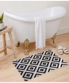 Bath Mats Rhombos Black 2 pieces