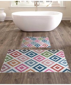 Bath Mats Rhombos Colorful 2 pieces