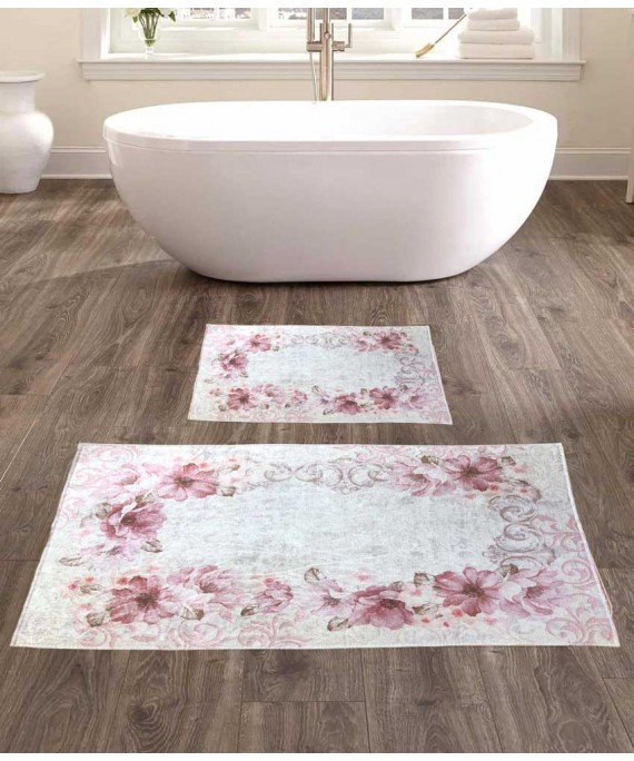 Bath Mats flower sweat 2 pieces