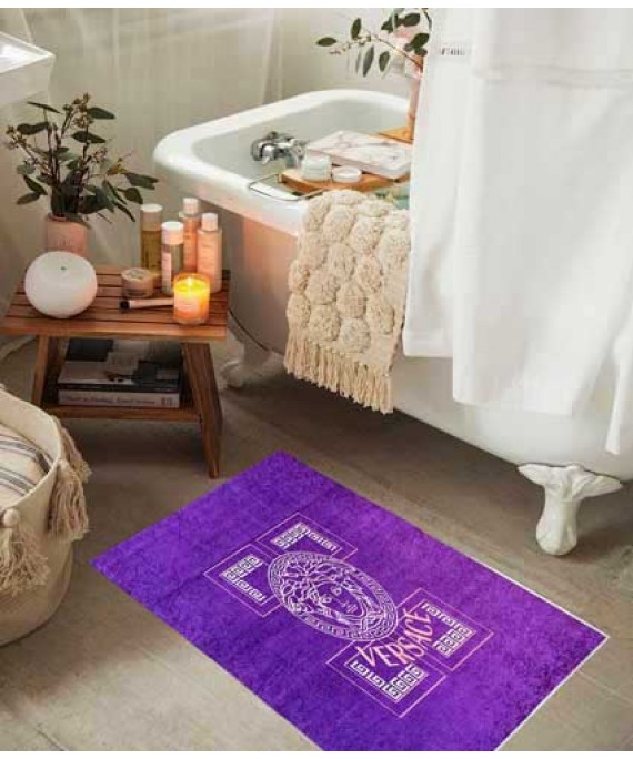 Bath Mats Purple V Pieces