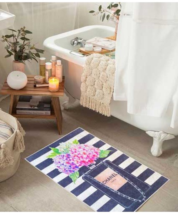 Bath Mats straight rose 2 pieces