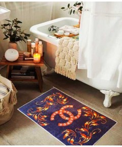 Golden Leaves Bath Mats 2 Pieces