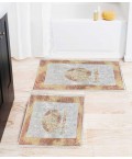 Bath Mats 2 pieces V Gold&W