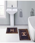 Bath Mats Jeweler Black 2 Pieces