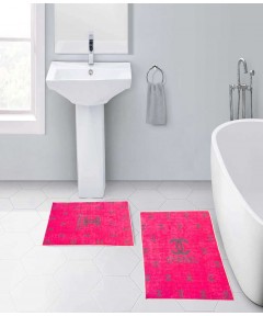 Bath Mats Pink C 2 Pieces