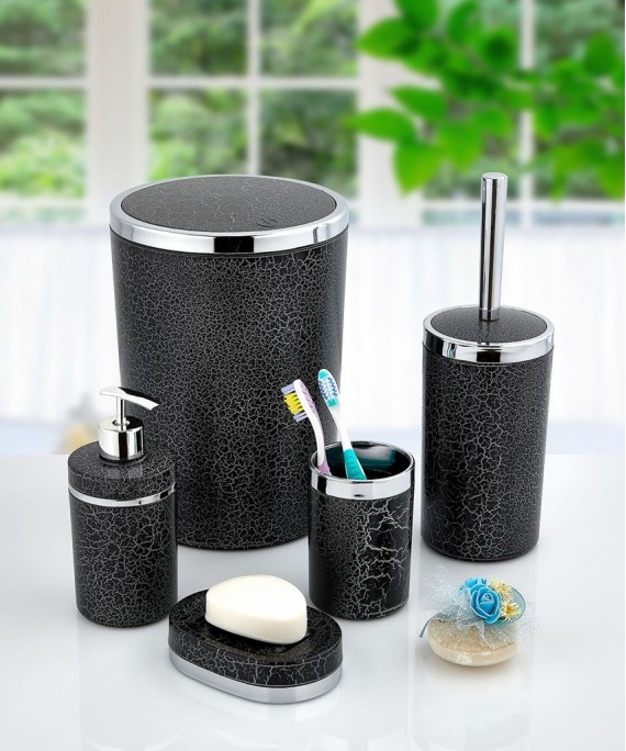 5 Pieces Massa Bathroom Black_s