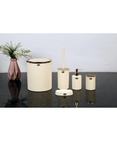 5 Pieces Roma Bathroom Beige_S 