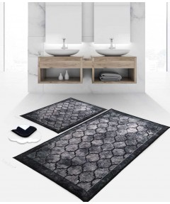 Bath Mats Rhombos Gray 2 pieces 